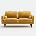 2-Sitzer Sofa Senfgelb 170 x 88 x 84 cm Polyester-Samt Rechteckig